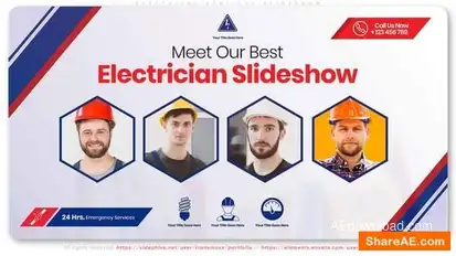 Electrical Services Slideshow Openers template preview