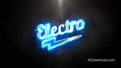 Electro Light Logo Logo Stings template preview