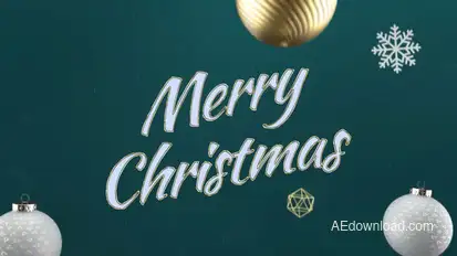 Elegant 3D Christmas Intro Logo Stings template preview