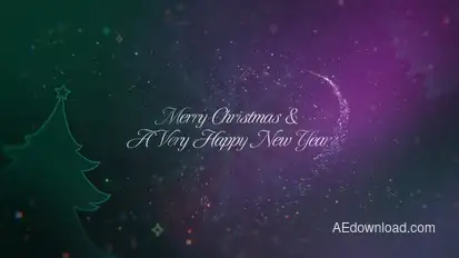 Elegant Christmas Message Video Displays template preview