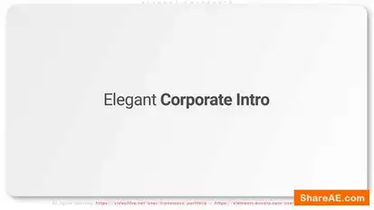 Elegant Corporate Intro Openers template preview