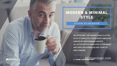 Elegant Corporate Slideshow Video Displays template preview