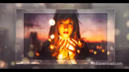 Elegant Cube Slideshow Video Displays template preview
