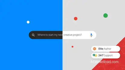 Elegant Dots Search Logo Logo Stings template preview