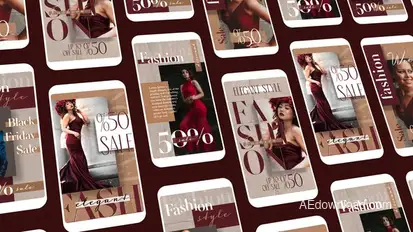 Elegant Fashion Instagram Stories broadcast-packages template preview