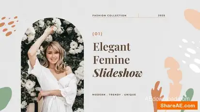 Elegant Feminine Presentation Openers template preview