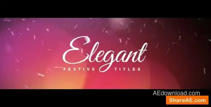 Videohive Elegant Festive Titles Titles template preview