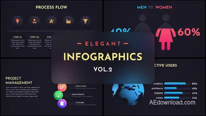 Elegant Infographics Vol.2 Infographics template preview