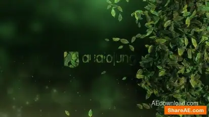 Elegant Leaves Logo Reveal V3 Logo Stings template preview