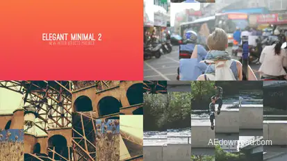 Elegant Minimal 2 Video Displays template preview