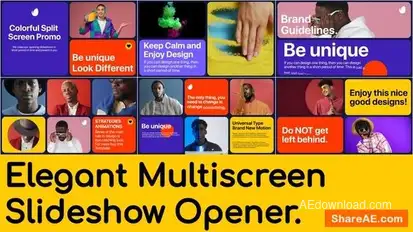 Elegant Multiscreen Slideshow Openers template preview