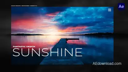 Elegant Opener For After Effects Video Displays template preview