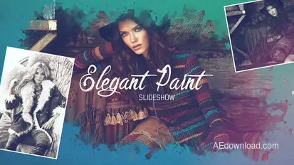 Elegant Paint Slideshow Openers template preview