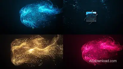 Elegant Particle Logo Logo Stings template preview