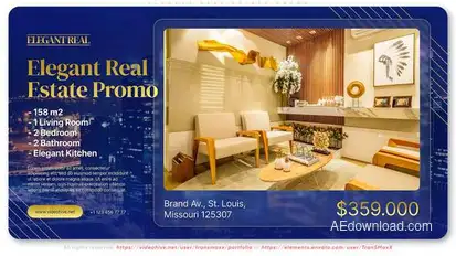 Elegant Real Estate Promo Product Promo template preview