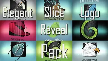 Elegant Slice Logo Reveal Pack Logo Stings template preview