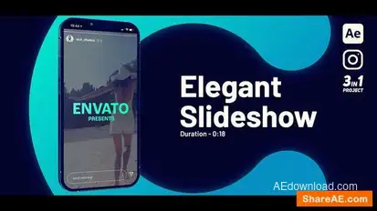 Elegant Slideshow Vertical Openers template preview