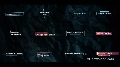 Elegant Title Titles template preview