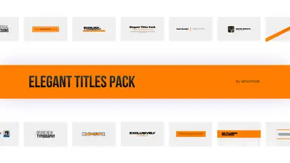 Elegant Titles Pack Titles template preview