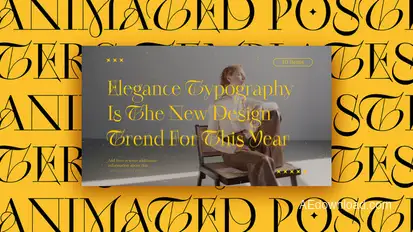 Elegant Typography Titles Titles template preview
