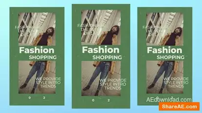 Elegant Vertical Intro Openers template preview