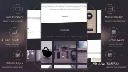Elegant Website Presentation Product Promo template preview