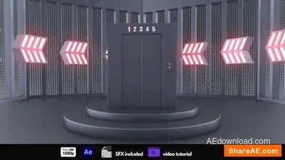 Elevator Logo Reveal Logo Stings template preview