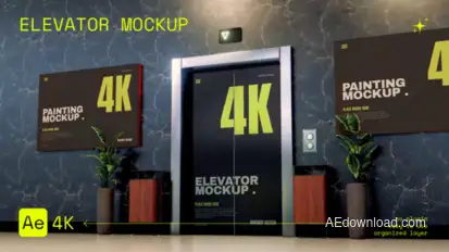 Elevator Mockup broadcast-packages template preview