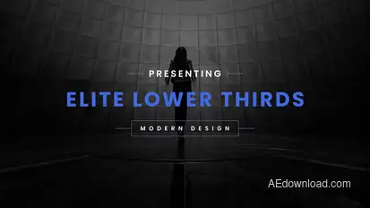 Elite Lower Thirds Elements template preview