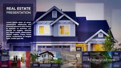 Elite Real Estate Promo Video Displays template preview
