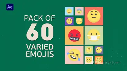 Emoji Pack Elements template preview