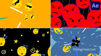 Emoji Transitions | After Effects Elements template preview