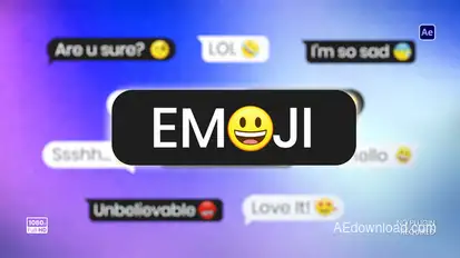 Emoticon Animated Pack Elements template preview