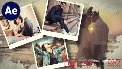 Emotional Memories Slideshow Video Displays template preview