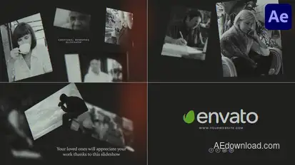 Emotional Photography Slideshow for After Effects Video Displays template preview