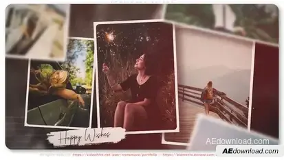 Emotional Slides Video Displays template preview