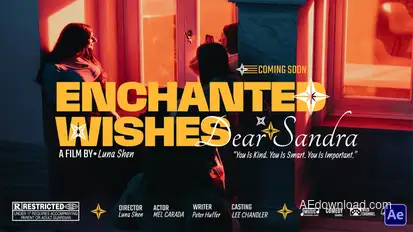 Enchanted Wishes Cinematic Titles Openers template preview