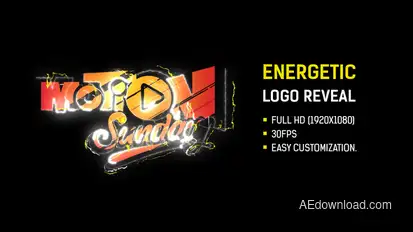 Energetic Logo Reveal Logo Stings template preview