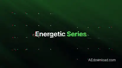 Energetic Series | Video Opener Video Displays template preview