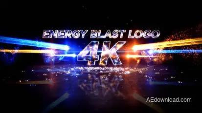 Energy Blast Logo Reveal Logo Stings template preview