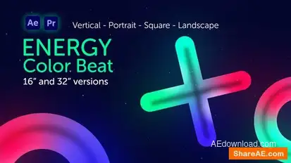 Energy Color Beat Openers template preview