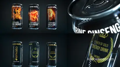 Energy Drink Product Promo template preview