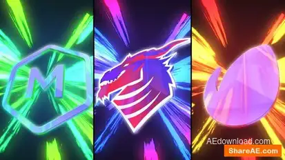 Energy Fire Logo Logo Stings template preview