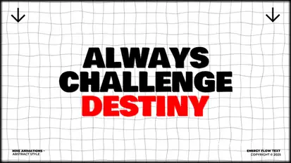 Energy Flow Text Titles template preview