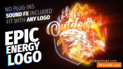 Energy Logo Reveal Logo Stings template preview