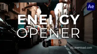 Clean & Energy Intro Openers template preview