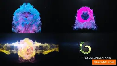 Energy Particle Logo Logo Stings template preview