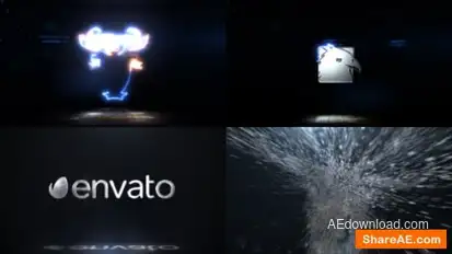 Energy Shatter Logo Openers template preview