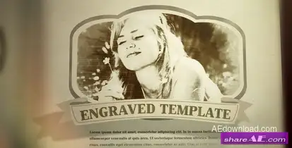 Videohive Engraved Vintage Book – After Effects Templates Video Displays template preview