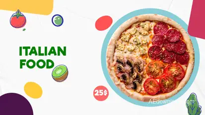 Envato Restaurant Product Promo template preview